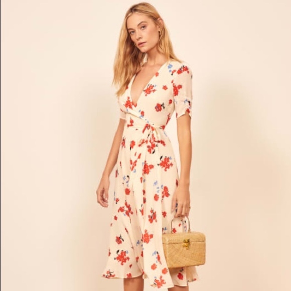 Reformation Napa Print Dress Chagall XS